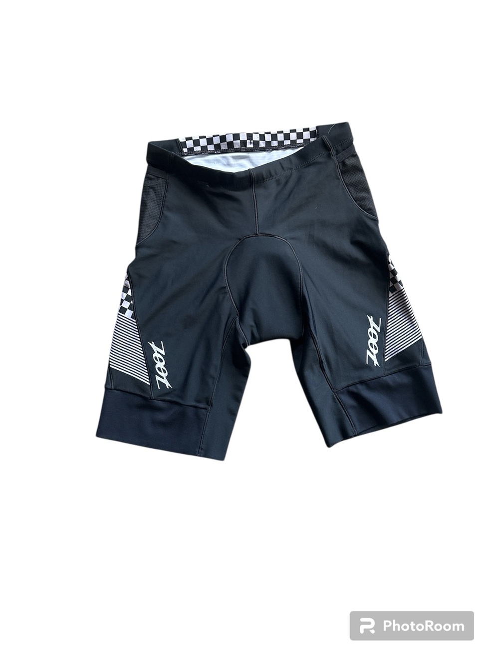 Zoot Black Women’s Athletic Cycling Shorts with White Accents